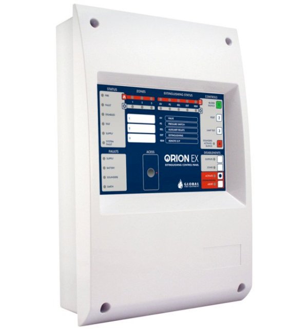 Global ORION-EX | Konvansiyonel Yangın Algılama ve Söndürme Paneli (EN54 ve EN12094-1 Uyumlu)