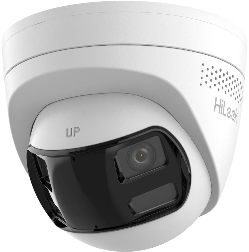 HiLook IPC-T280HAD-LUF/S(L)(RB) 8MP Dual Lens Stitched Wide Angle Smart Hybrid Light Sabit Lensli Turret IP Kamera