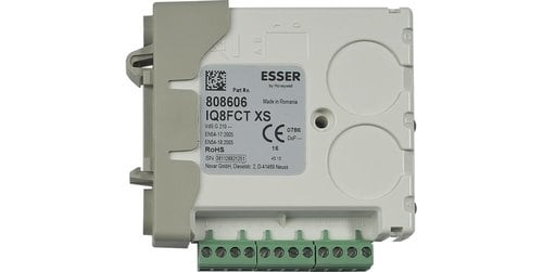 Esser 808606 IQ8FCT XS Isolator Fire Control Transponder (DIN Rail Mounted)
