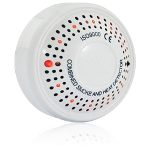 Asenware AW-CSH832 2-Wire Conventional Smoke and Heat Combined Detector with Strobe and Buzzer