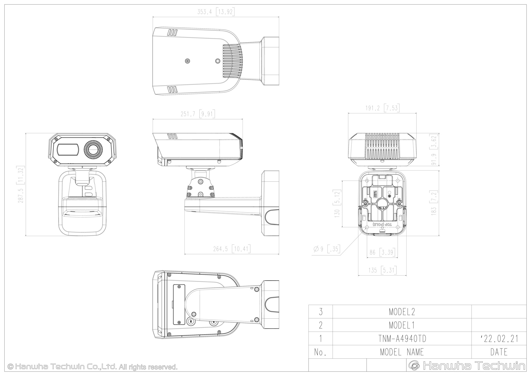 Hanwha Bi-spectrum AI Thermal Camera