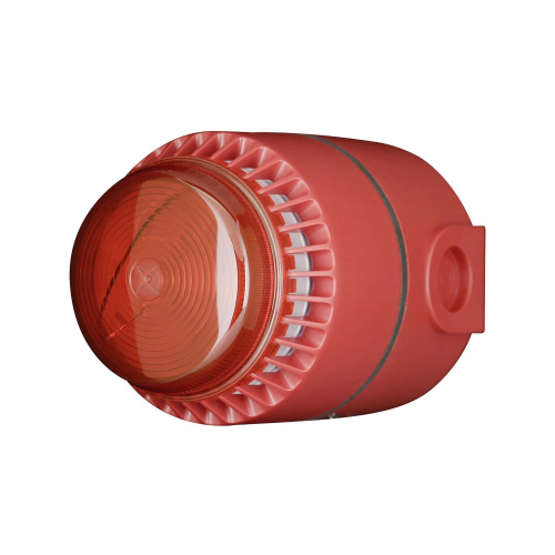 Cooper FL-RL-R-D Flashni Flaşörlü Siren, Derin Taban, IP65