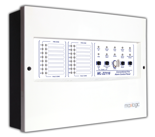 Mavili ML-22108/M Conventional Fire Alarm Control Panel, 8 Zones, Marine Certified