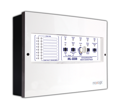 Mavili ML-2228 Conventional Fire Alarm Control Panel, 8 Zones, 1 Siren Output