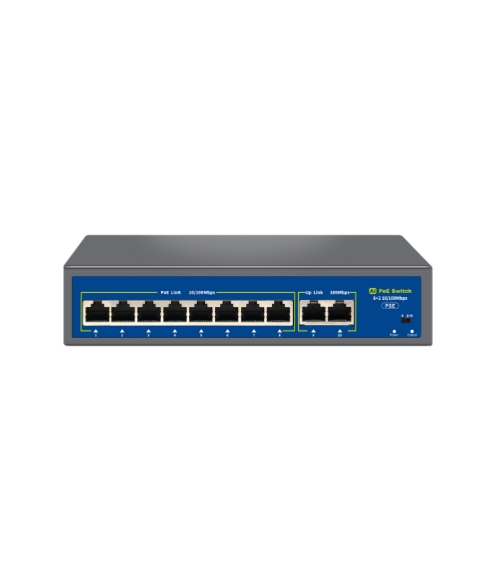 Novacom NVC-HIF0820FBL-C PoE Switch