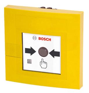 Bosch FMC-210-DM-G-Y Adreslenebilir Çift Hareketli Yangın İhbar Butonu, İç Mekan, Sarı