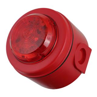 Bosch FNM-320LED-SRD LED Flaşörlü Konvansiyonel Sıva Üstü Siren, Kırmızı