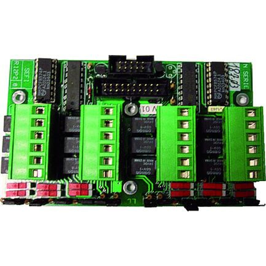 Detectomat R12P2 12 Yollu Röle Kartı, NO-NC 30 V / 1 A