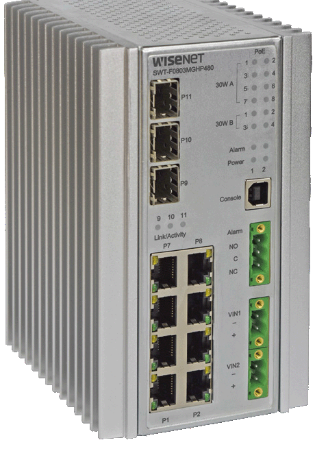 Hanwha 11 Port PoE++ Switch