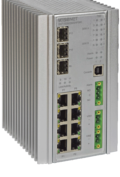 Hanwha 11 Port PoE++ Switch
