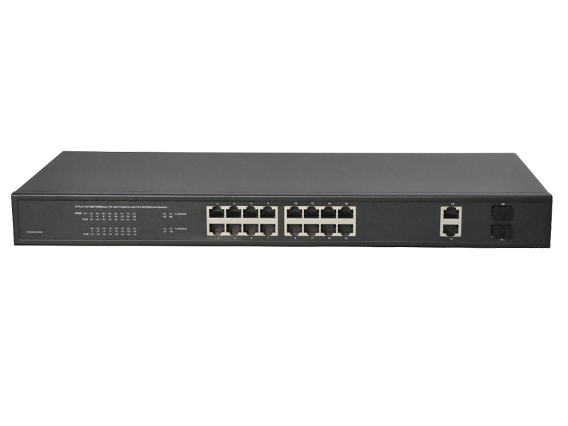 Hanwha 16 Port PoE+ Switch