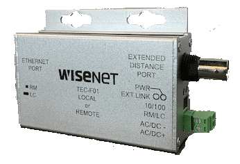 Hanwha 1 Channel Ethernet over Coax Extender With…