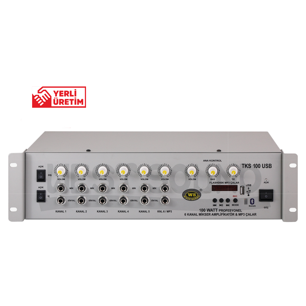 Westsound TKS 100 / 250 / 300 (USB) Mixer Amplifiers