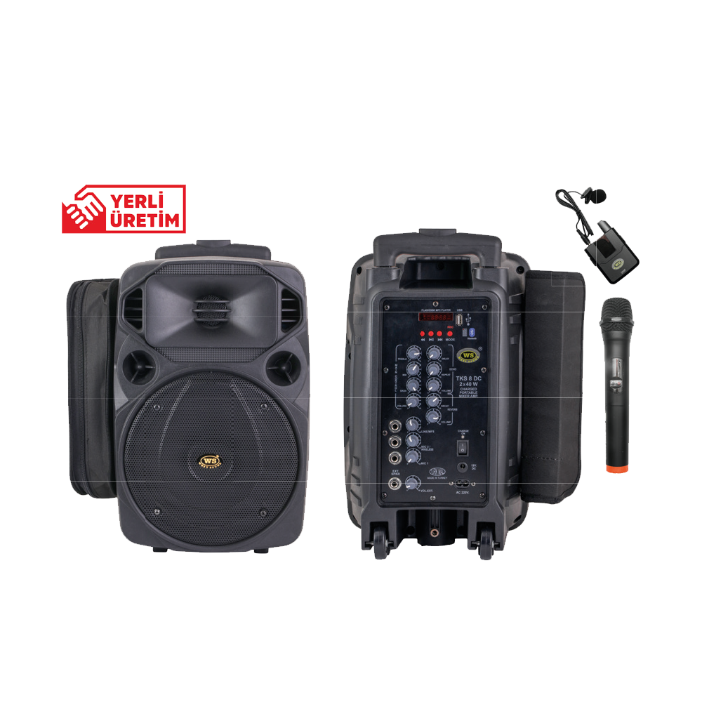 Westsound TKS 8 DC Portable Rechargeable Battery Mixer Amplifier