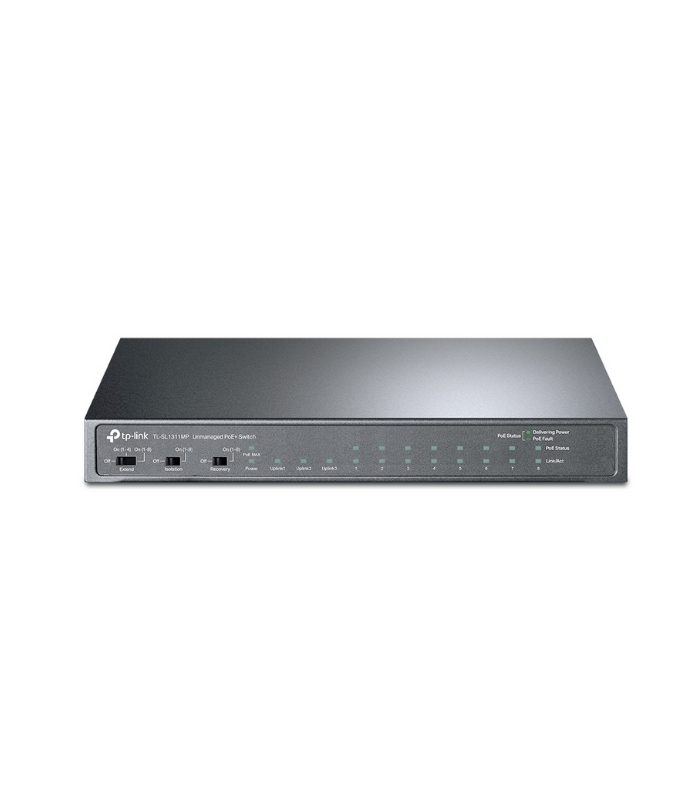 TP-Link TP-LINK TL-SL1311MP 8 Port 10/1000Mbps 3 Port Gigabit Desktop Switch