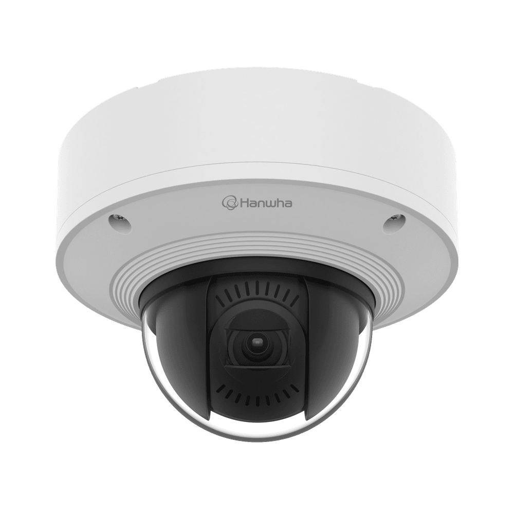 Hanwha 2MP Vandal-Resistant Outdoor Network Dome PTRZ…
