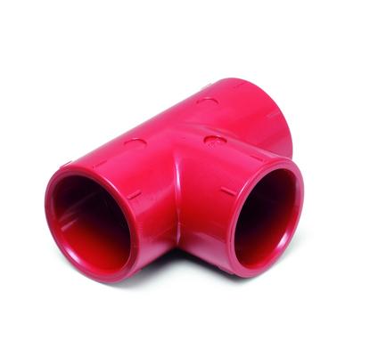 Detectomat TA 3/4 inch Red ABS T Connection Piece