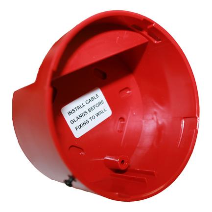 Detectomat UB r Red Flush-Mount Adapter Base for SOLEX and ROLP