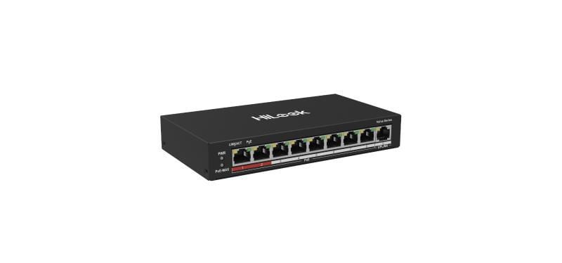 HiLook NS-0109P-60(B) 8 Port Fast Ethernet Yönetilemez POE Switch
