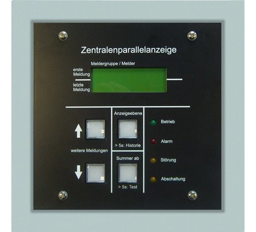 Esser FX808385 ZPA 3000 Central Remote Display - Flush-Mount Aluminum Enclosure
