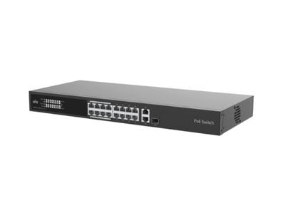 NSW3000-16T1GT1GC-LPOE-IN 16x10/100Mbps + 1x1000Mbps + 1000Mbps Combo port 265w L2 PoE Switch