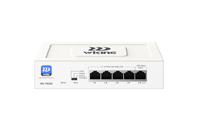 WK-PS305 4GE PoE + 1GE Uplink 55W PoE Switch