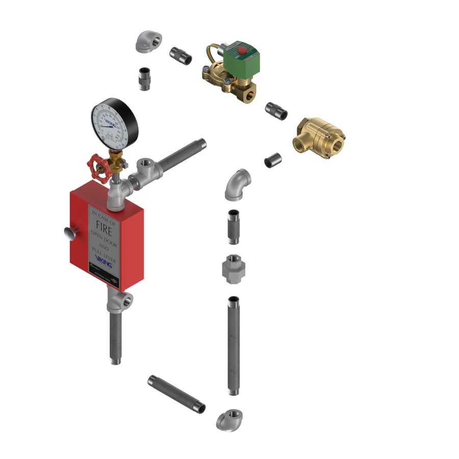 Viking Electric / Pneumatic Releasing Trim (double interlock preaction)