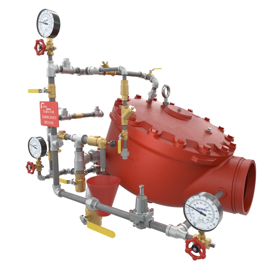 Viking Pilot Regulating Horizontal Trim (2024) for 8" (DN200) Model J Flow Control Valve