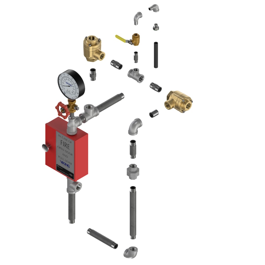 Viking Pneumatic / Pneumatic Releasing Trim (double interlock preaction)