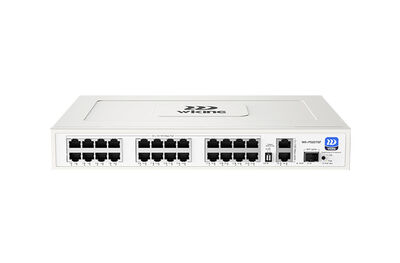 WK-PS227GF 24*100Mbps PoE Ports, 2*1000Mbps + 1*1000Mbps SFP Uplink 280W PoE Switch