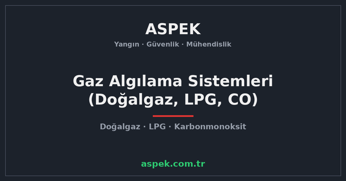 Gaz Algılama Sistemleri: Doğalgaz, LPG ve Karbonmonoksit