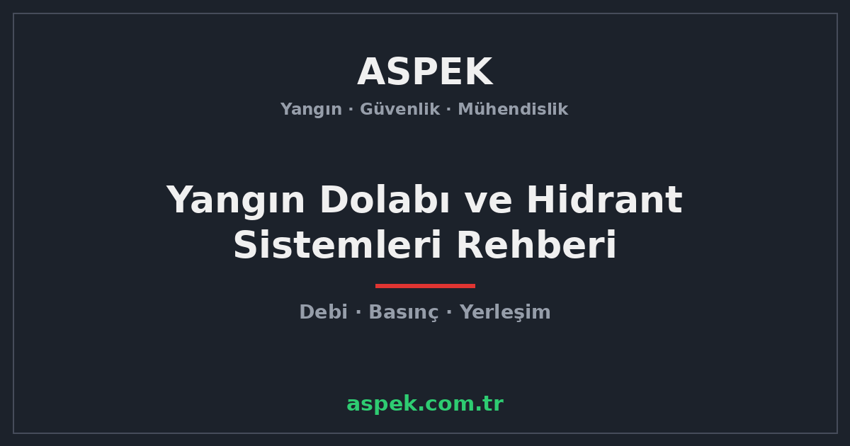 Yangın Dolabı ve Hidrant Sistemleri Rehberi