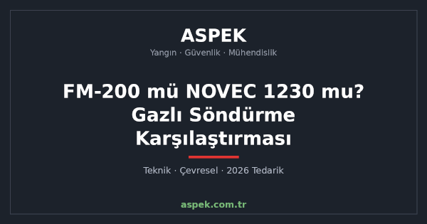 FM-200 mü NOVEC 1230 mu? Gazlı Söndürme Karşılaştırması