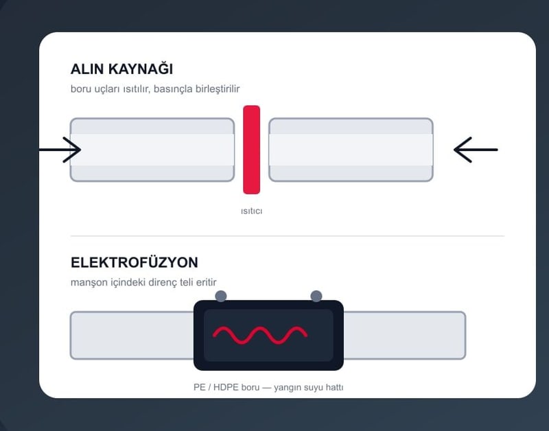 Füzyon Kaynağı — PE/HDPE boru kaynağı